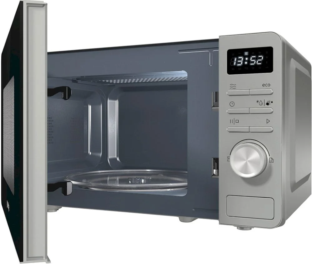 Микроволновая печь Gorenje MO20A3X (Advanced / 20 л, 800 Вт, переключатели кнопки, серебристый/черный)-3