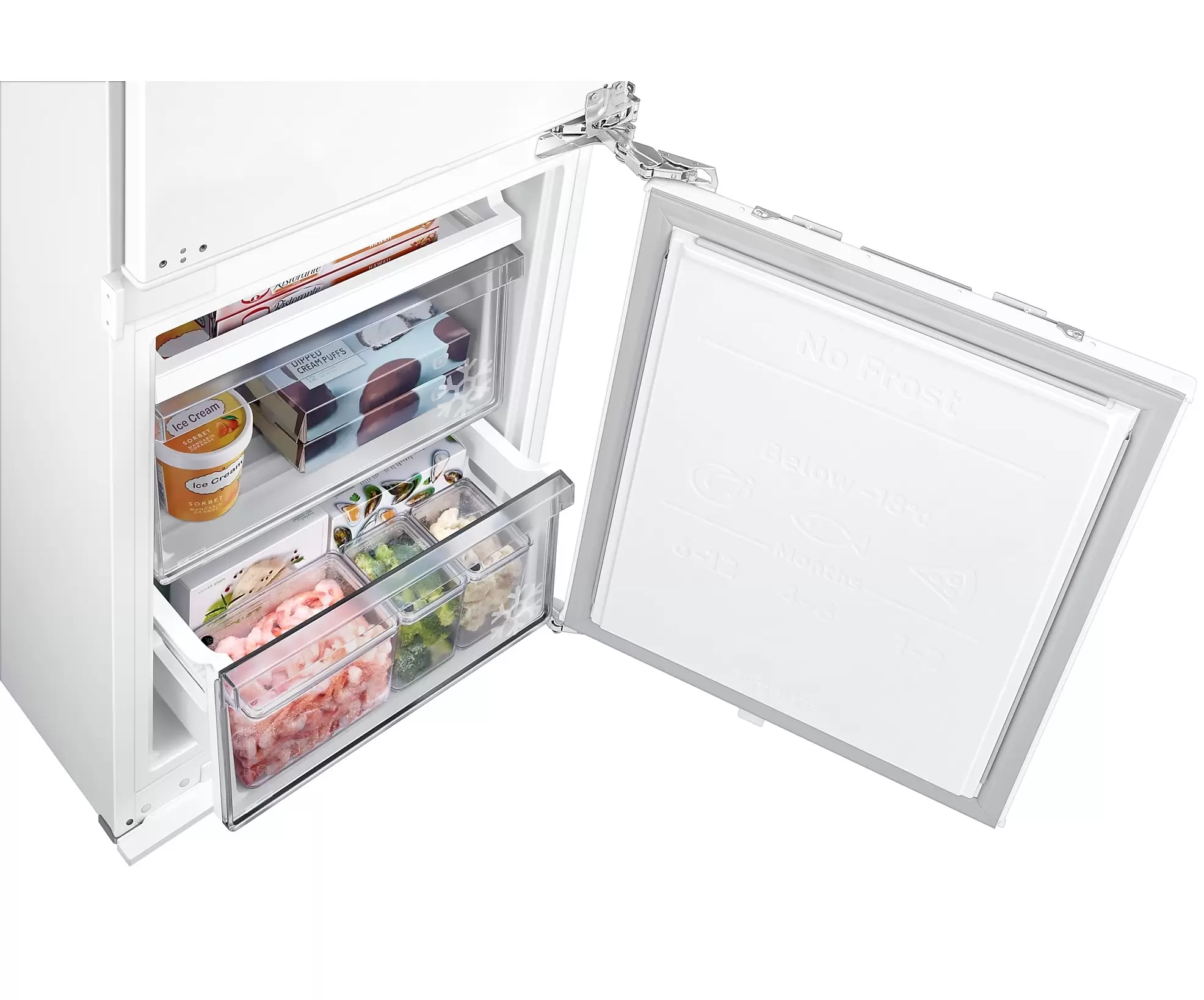 Холодильник встраиваемый Samsung BRB80F26CEF0 (Объем - 267л /Высота - 177.5см/Жёсткое крепл. фасадов/ Metal Cooling/ Mono Cooling / Wi-Fi / NoFrost)-10