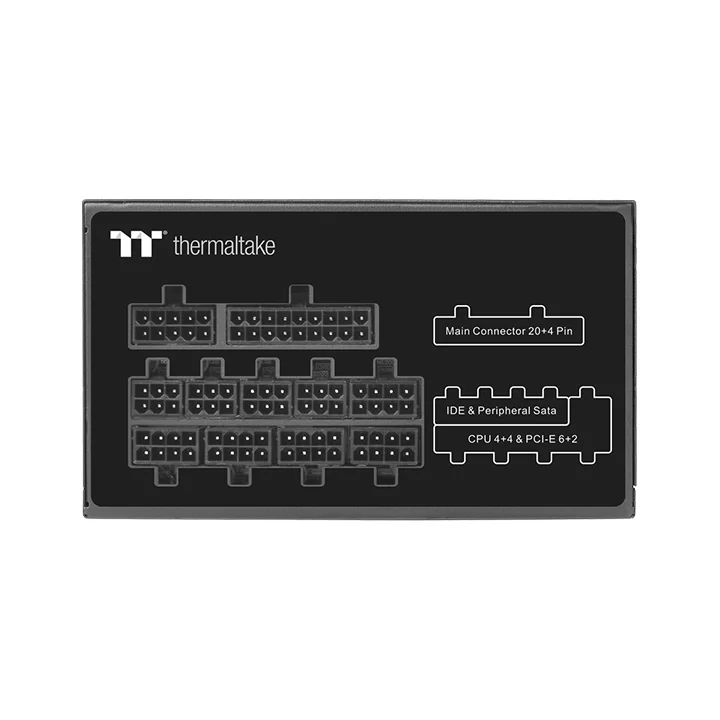 Блок питания Thermaltake 850W Toughpower PF1 модульный (80+ Platinum, 20+4 pin, 2x 4+4 pin CPU, 6x 6+2 pin PCI-E, 12 SATA, Smart Zero Fan, 120mm Fan)-1
