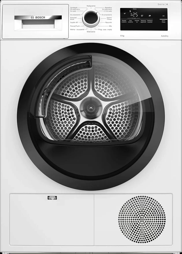 Сушильная машина с тепловым насосом Bosch WTH85V2KPL (Serie4 / 66,5см / 8кг / TouchControl / SoftDry / EasyCleanFilter / AntiVibration Design / А++)-0