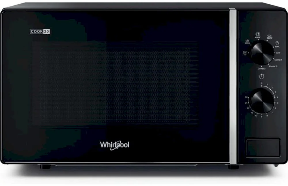 Микроволновая печь Whirlpool MWP 103 B (20 л, 700 Вт, переключатели поворотный механизм, гриль, черный)-0