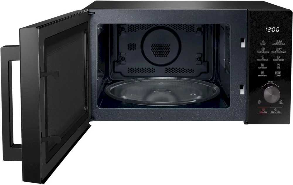 Микроволновая печь Samsung MC28A5127AK (28 л, 900 Вт, переключатели кнопки и поворотный механизм, гриль 1500 Вт, конвекция 2100 Вт, дисплей, чёрный)-4