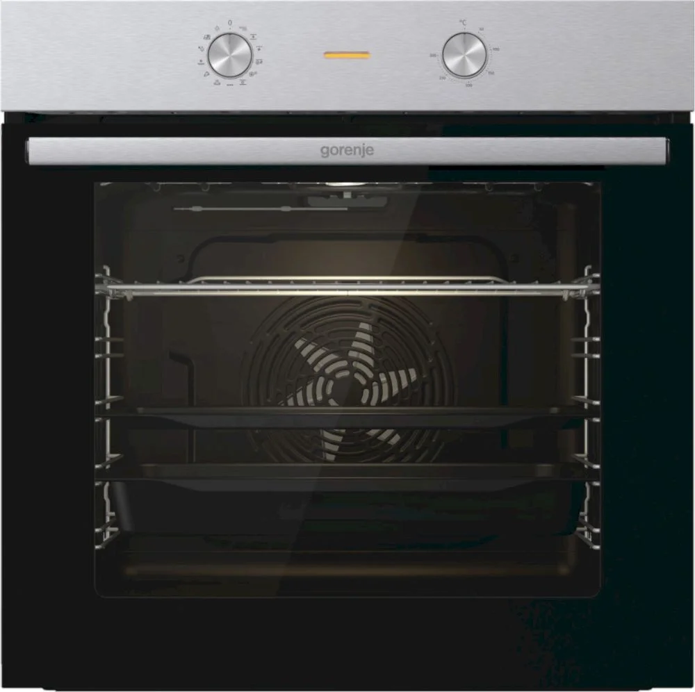 Духовой шкаф Gorenje BO6717E03X (Essential / 77 л / до 300 °C / Нерж.сталь, стекло / AquaClean / PerfectGrill / съемные направляющие / А)-0