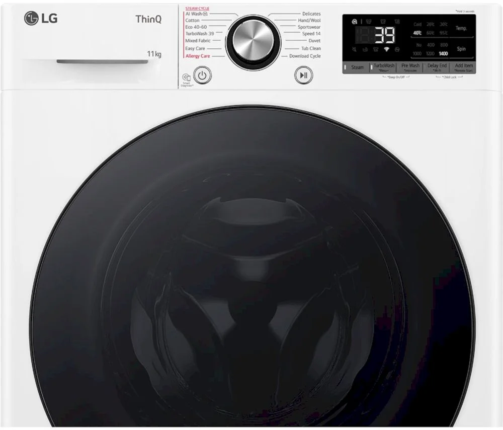 Стиральная машина LG F4WR711S2W (56,5см / 11кг / 1400об / пар / AI DD / Steam / ThinQ(Wi-Fi) / Inverter Direct Drive / A+++)-5