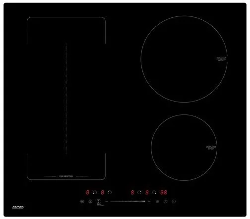 Поверхность индукционная MPM MPM-60-IM-08 (Черная / стеклокерамика / 3 конфорки / 7 кВт)-0