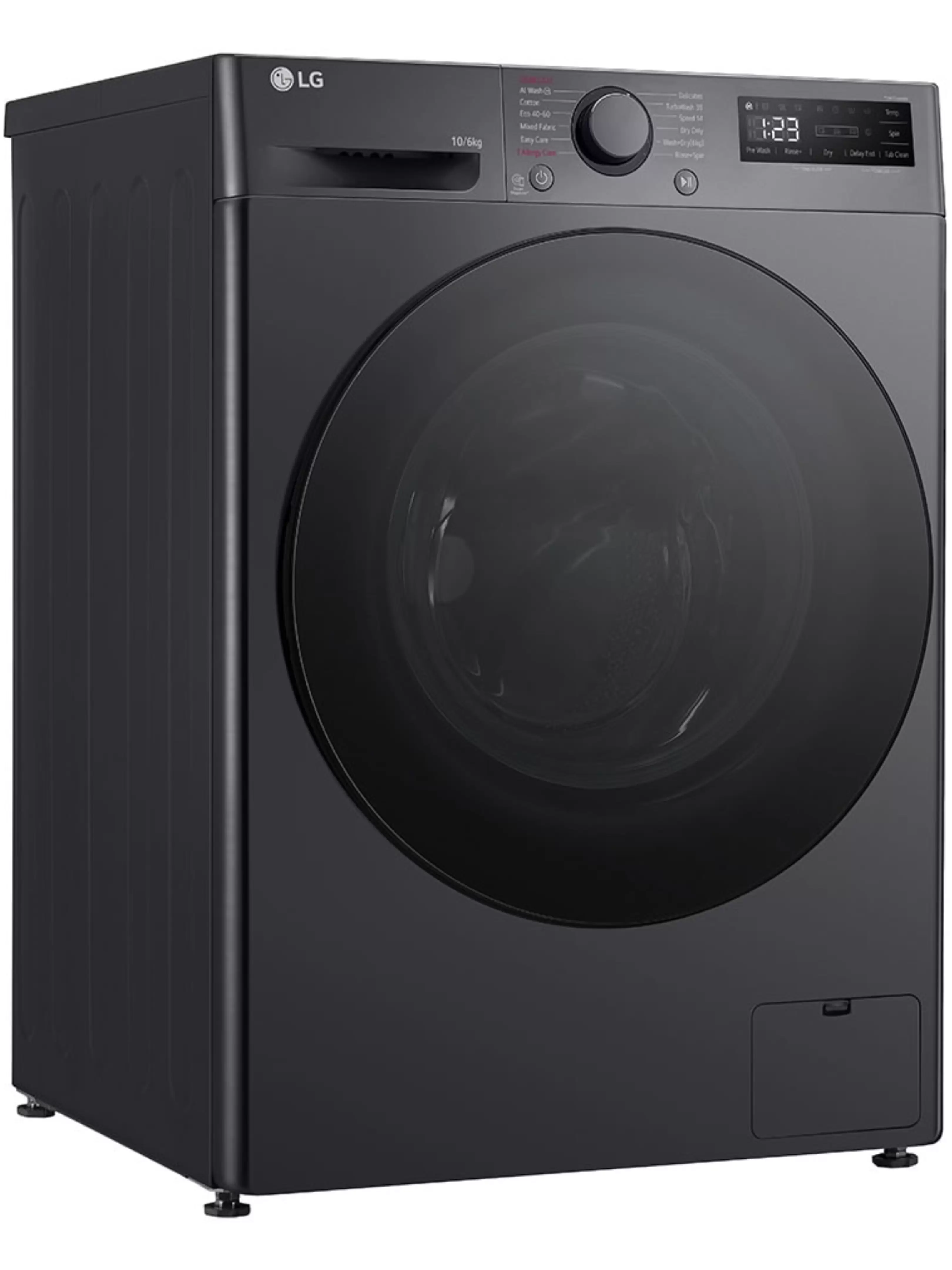 Стирально-сушильная машина LG F4DR510S2M (56.5см / 10кг / 6кг / 1400об / пар / AI DD / TurboWash™360 / Inverter Direct Drive / A+++ / Чёрная)-9