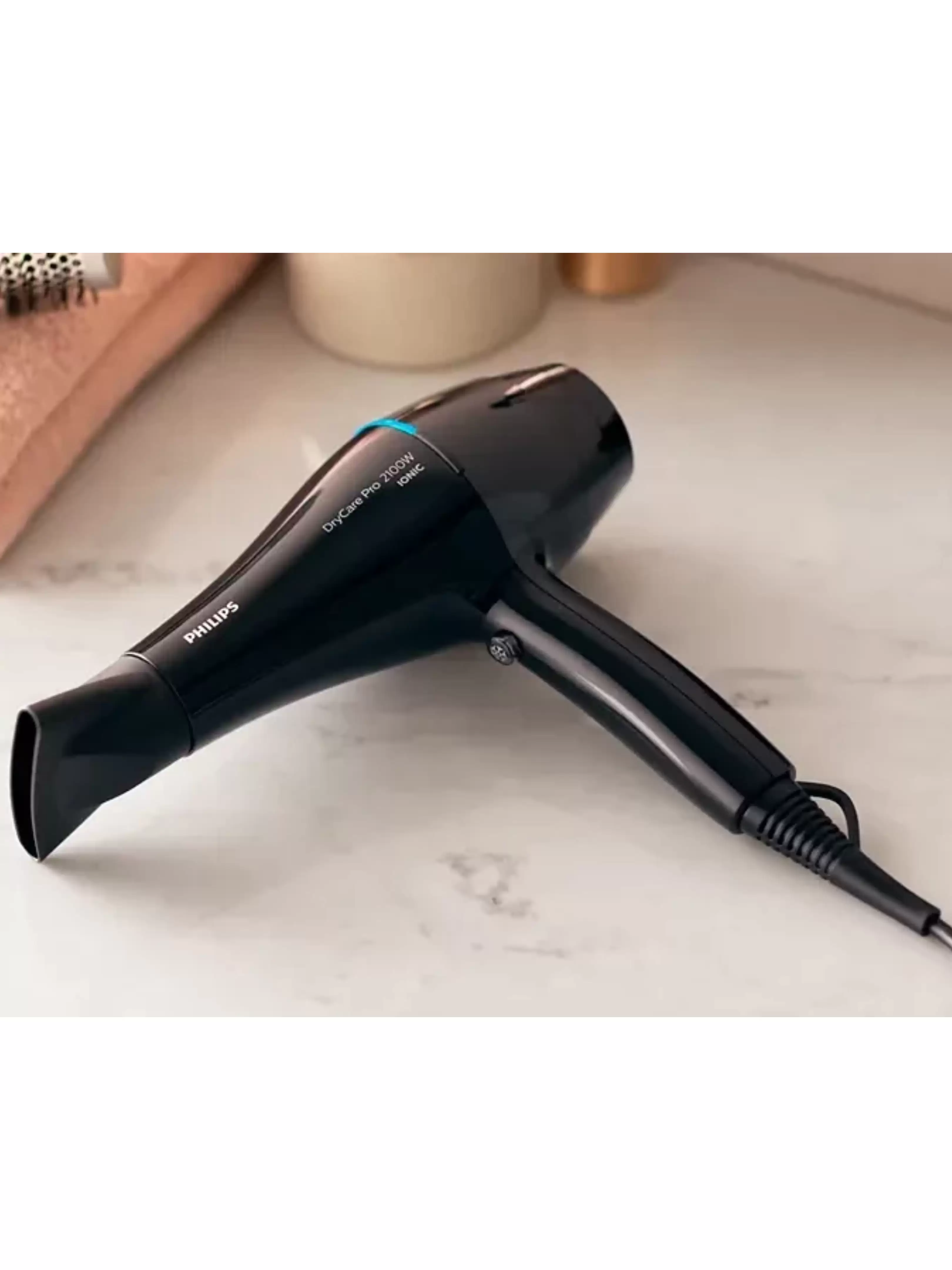 Фен Philips BHD272/00 (полноразмерный / 2100 Вт / 4 режима / холодный воздух / шнур - 1,8 м / AC мотор)-5