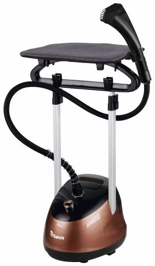 Отпариватель вертикальный Sakura SA-3924G (2200 Вт / 2,2 л / черный/золотой)-0