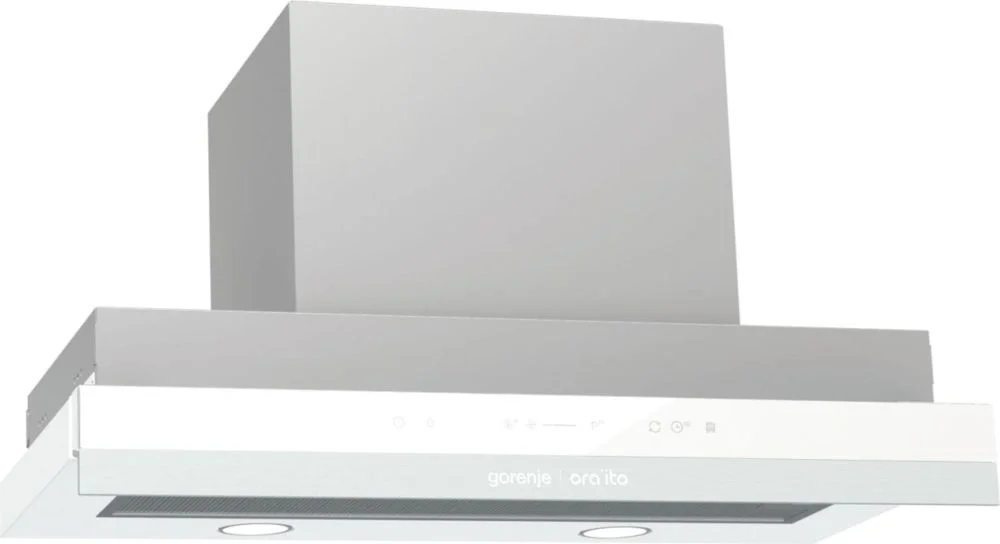 Вытяжка телескопическая Gorenje BHP643ORAW (Ora Ïto 2 / 670 м³/ч / 240 Вт / LED освещение 2x3 Вт / ширина - 60 см / Белый + белое стекло)-0