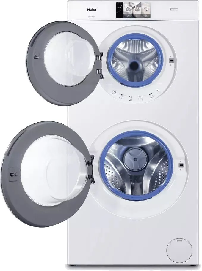 Стирально-сушильная машина Haier HWD120-B1558U (WashTower / 60см / 8/4кг / 1500об / пар / Direct Motion / Smart Dual Spray / Drum Light)-2