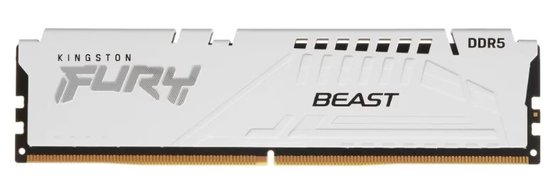 Память DDR5 32Gb 5200Mhz Kingston FURY Beast White RGB KF552C40BW-32-0