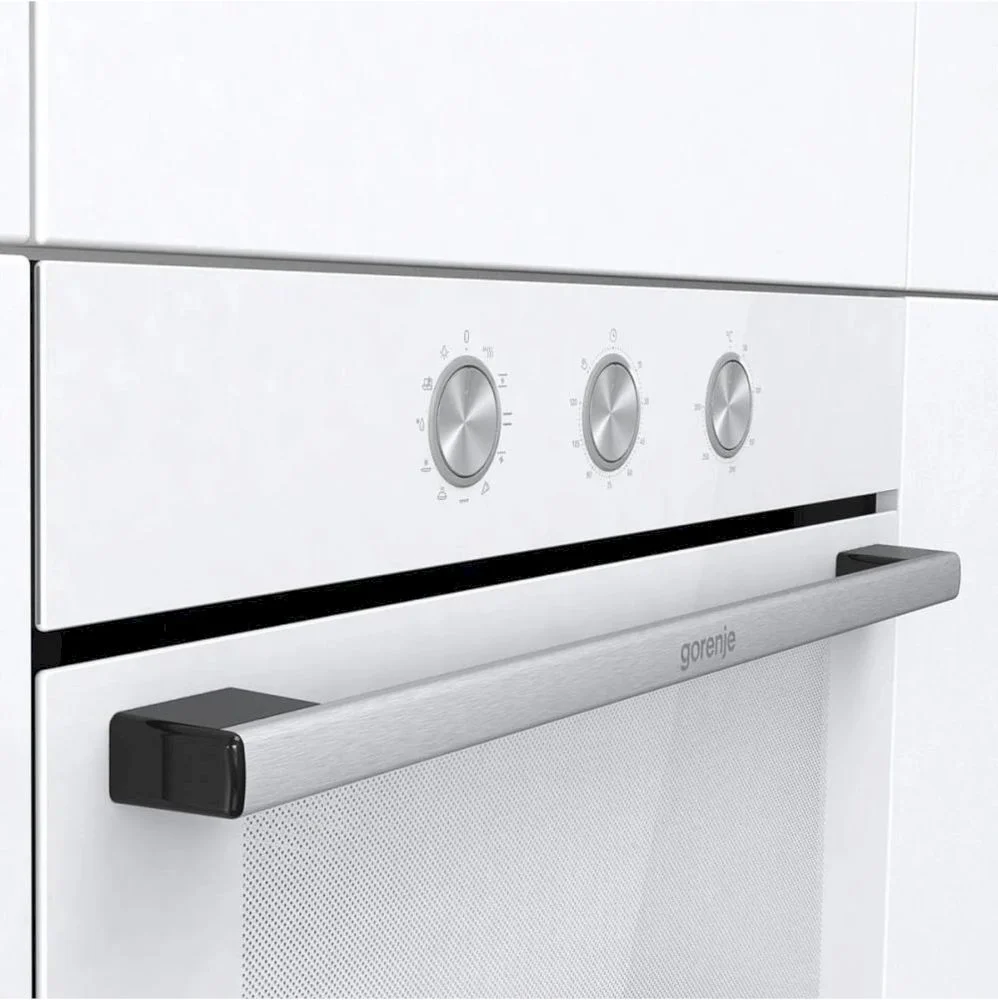 Духовой шкаф Gorenje BO6725E02WG (Essential / 77 л / до 300 °C / Белый, стекло / AquaClean / PerfectGrill / съемные направляющие / А)-5