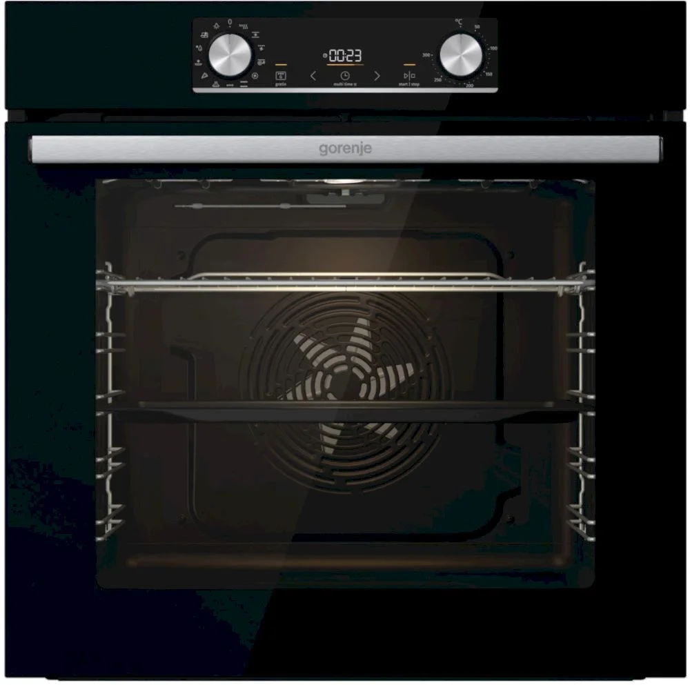 Духовой шкаф Gorenje BOX6737E01BG (Essential / 77 л / до 300 °C / Чёрный, стекло / AquaClean / PerfectGrill / съемные направляющие / А / IconLED)-2