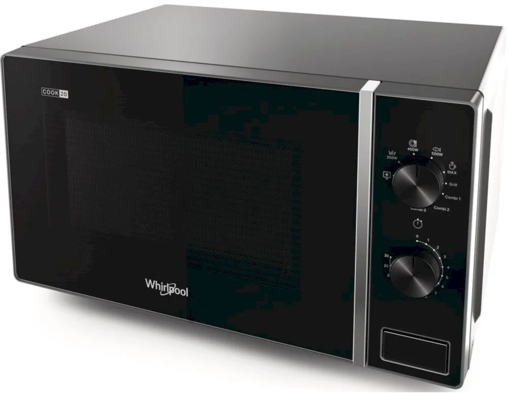 Микроволновая печь Whirlpool MWP 103 B (20 л, 700 Вт, переключатели поворотный механизм, гриль, черный)-3