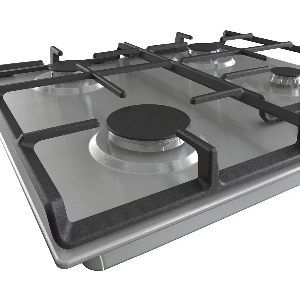 Поверхность газовая Gorenje G641EX (Essential / нерж / нержавеющая сталь / чугунные решетки / BigSurface)-2