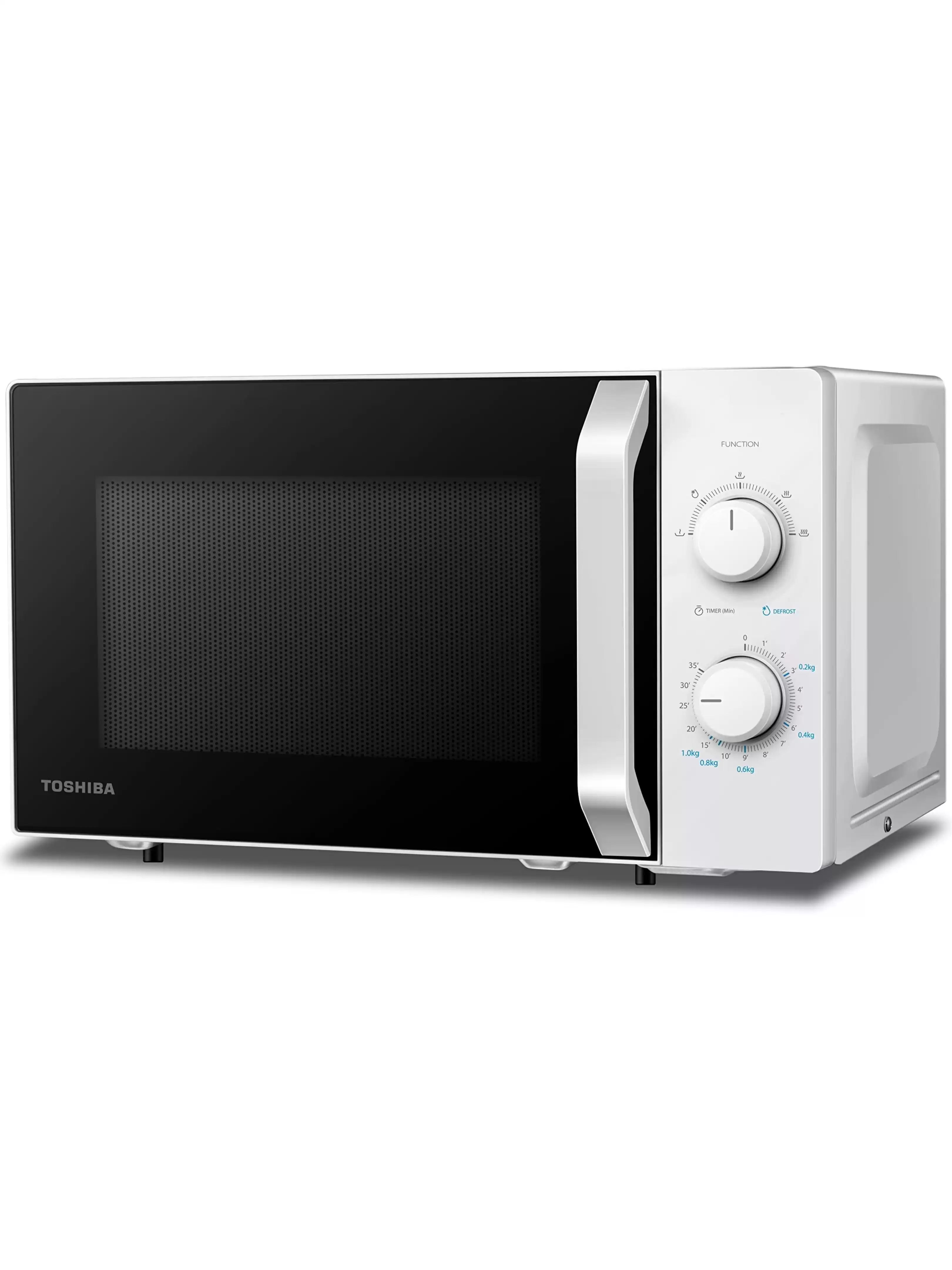 Микроволновая печь Toshiba MW2-MM20P(WH) (20 л, 800 Вт, переключатели поворотный механизм, белый)-2