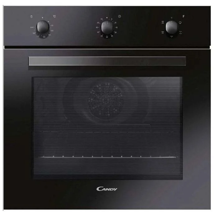 Духовой шкаф Candy FCP502N/E (Timeless / 65 л / до 250 °C / Чёрный, стекло / Гриль / Рельефные направляющие / A)-0