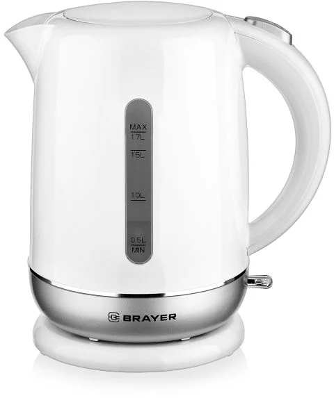 Чайник Brayer BR1011 (2200 Вт / 1,7 л / пластик / белый)-0