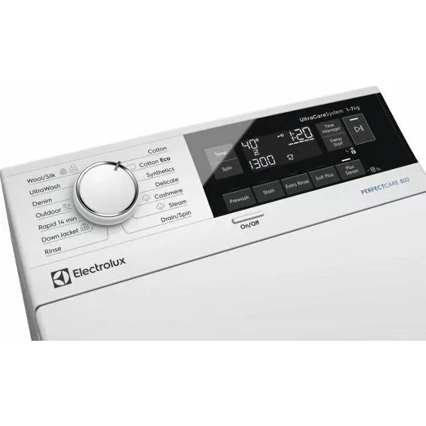 Стиральная машина вертикальная Electrolux EW6T3372E (PerfectCare 600 / 60см / 7кг / 1300об / SensiCare / SoftPlus / А+++)-1