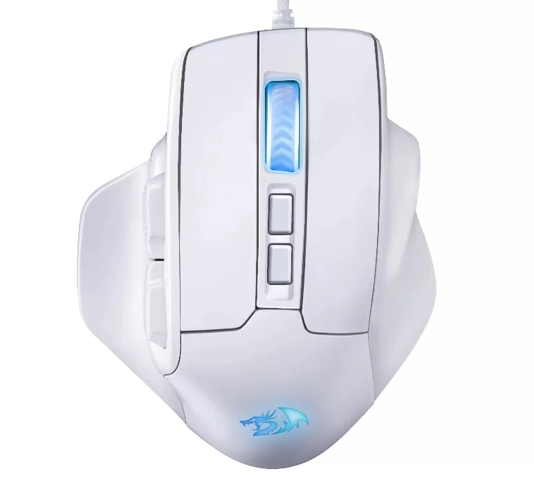 Игровая мышь Redragon Bullseye RGB (USB, оптическая, 12400 dpi, 8 кнопок, длина кабеля 1.8м, белая)-0