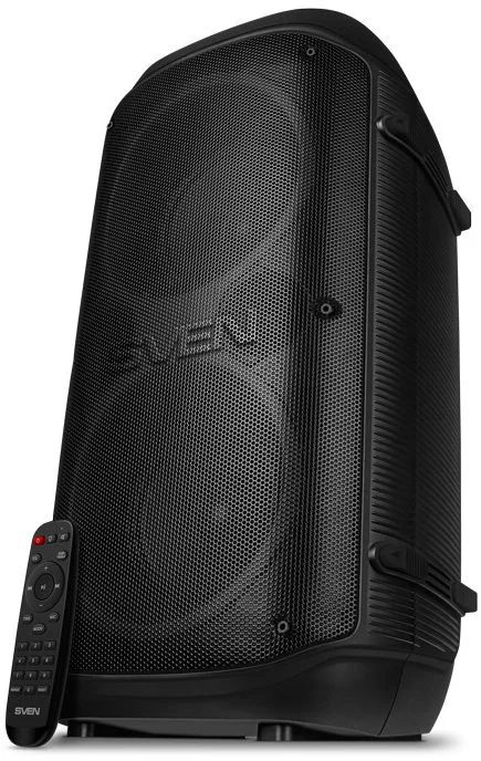 Беспроводная портативная колонка SVEN PS-800 / 100W / TWS / microSD / USB / FM / Bluetooth /  Батарея 2*4400mAh / LED подсветка / дисплей / караоке /-1