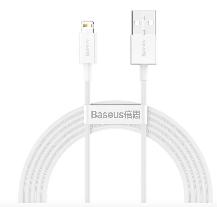 Кабель Baseus Superior Series Lightning - USB, 2 м, Белый-0