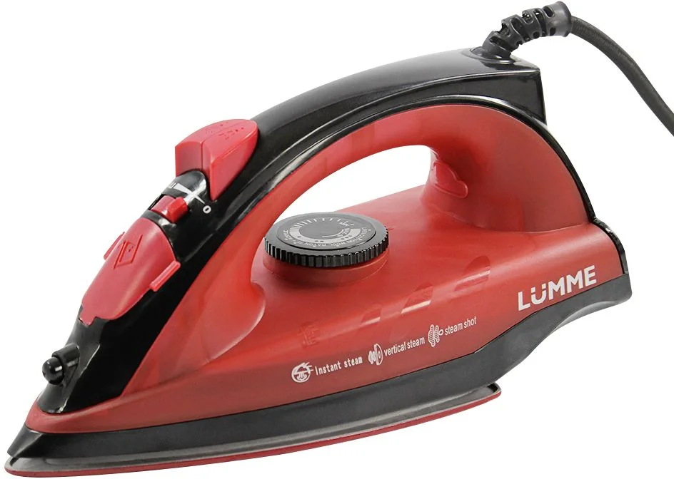 Утюг Lumme LU-IR1133A красный (2400 Вт / подошва - металлокерамика / 1,6 м)-0