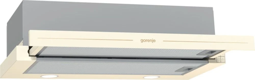 Вытяжка телескопическая Gorenje BHP62CLI (Classico / 435 м³/ч / 135 Вт / LED освещение 2x3 Вт / ширина - 60 см / Слоновая кость)-0