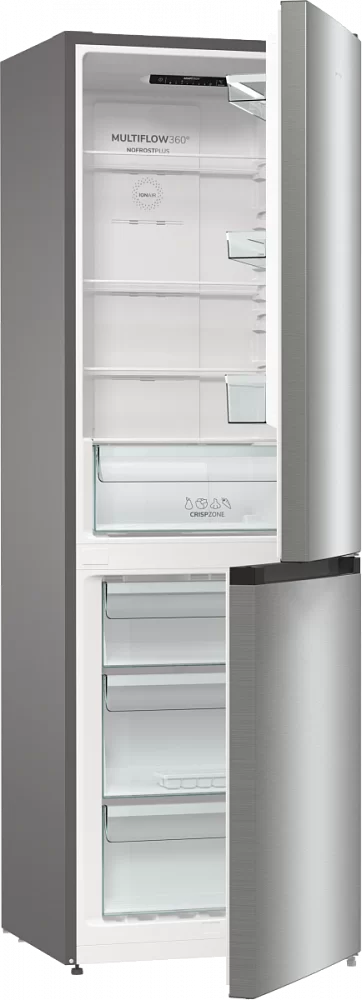 Холодильник Gorenje NRKE62XL (G400 / Объем - 302 л / Высота - 185см / IonAir / Multiflow 360° / A++ / Нержавеющая сталь / No Frost Plus)-0