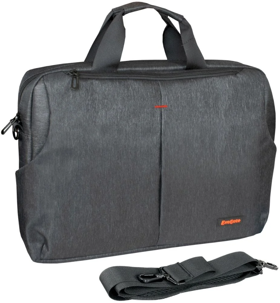 Сумкa для ноутбука 15,6" ExeGate BusinessPro EСС-012 Black, водоотталкивающая, черная-0