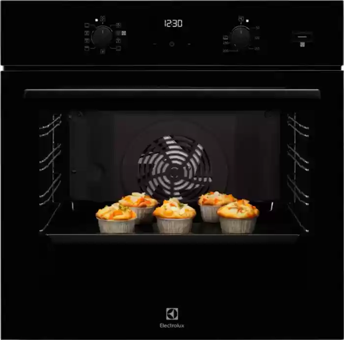 Духовой шкаф Electrolux EOD5C50Z (SteamBake 600 / 72 л / до 275°C / Чёрное стекло / Катализ / телескоп. напр. (x1))-0
