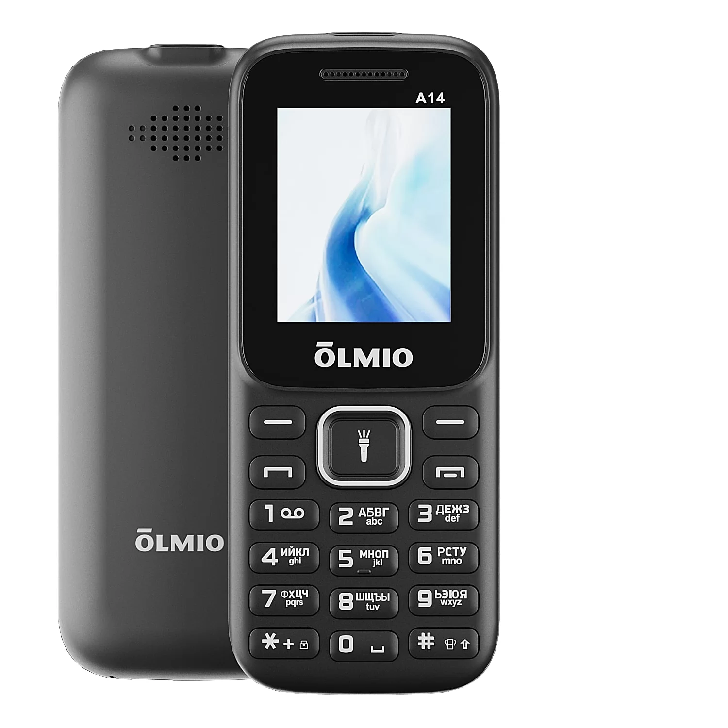 Телефон мобильный Olmio A14, черный-0