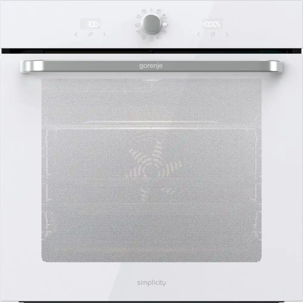 Духовой шкаф Gorenje BOS67371SYW (Simplicity 2.2 / 77 л / до 300 °C / Белый, стекло / AquaClean / PerfectGrill / съемные направляющие / А / IconLED)-0