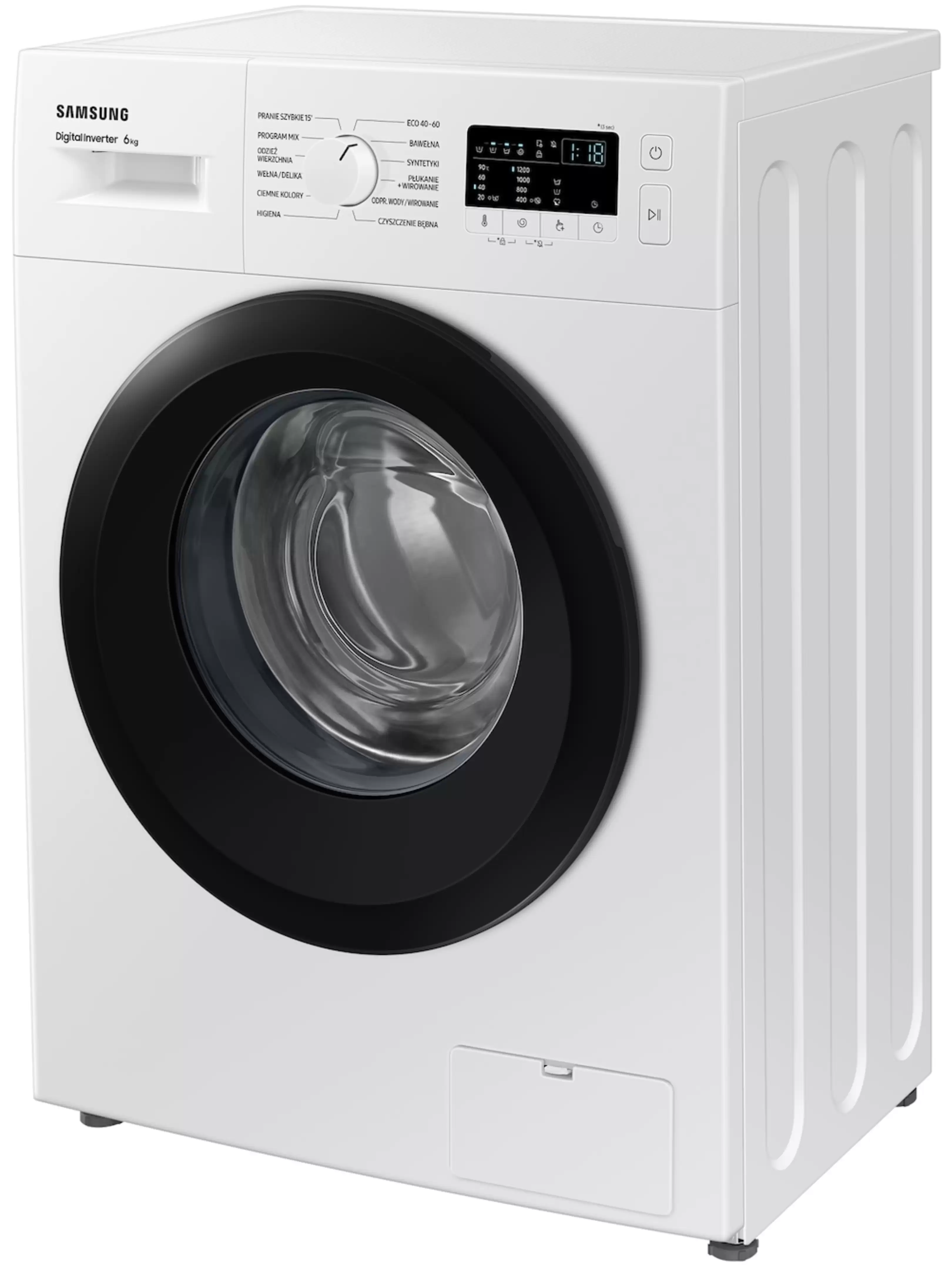 Стиральная машина Samsung WW60A3120BE (40см / 6кг / 1200об / пар / Drum Clean / мотор - Digital Inverter)-2