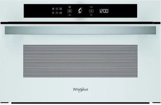 Микроволновая печь встраиваемая Whirlpool WMD44MW (Белое стекло / 31 литр / ширина - 59,5 см / 1000 Вт / Гриль - 800 Вт / JetDefrost 3D)-0