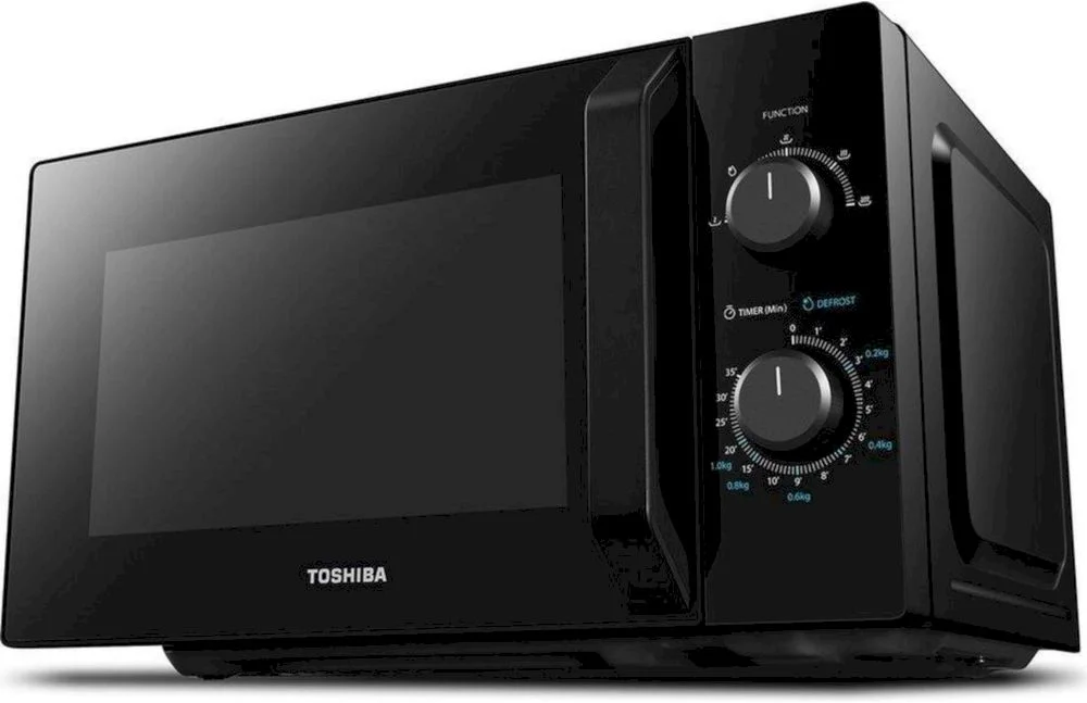 Микроволновая печь Toshiba MW2-MM20P(BK) (20 л, 800 Вт, переключатели поворотный механизм, чёрный)-2