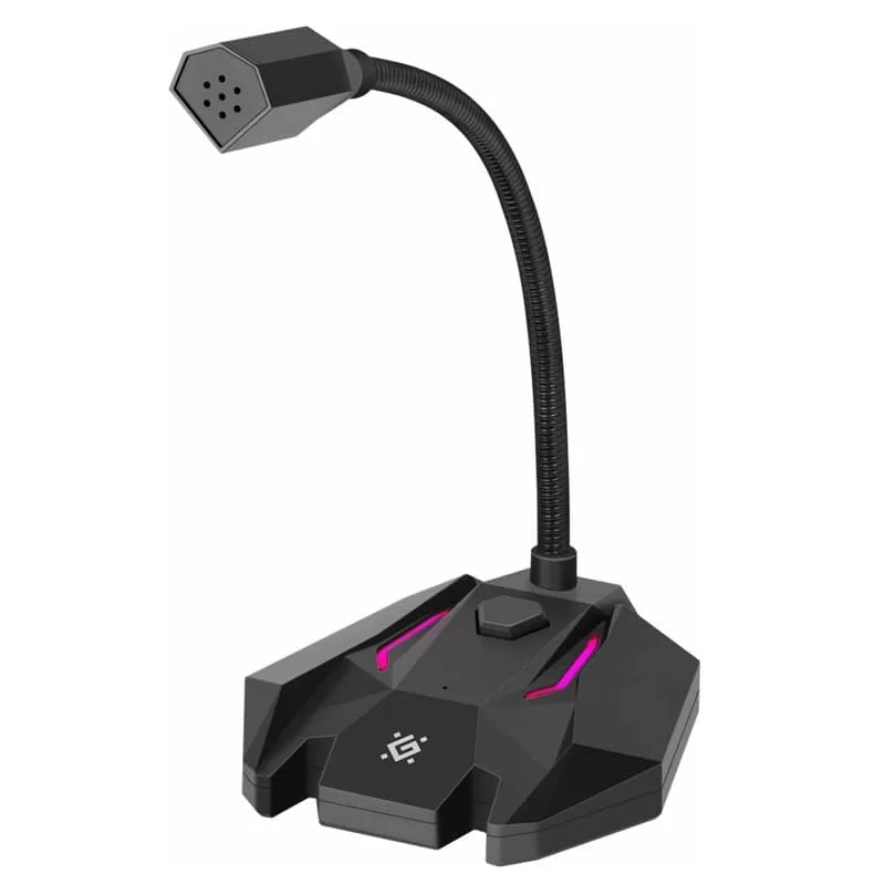 Микрофон игровой с подсветкой DEFENDER TONE GMC 100 Настольный-0