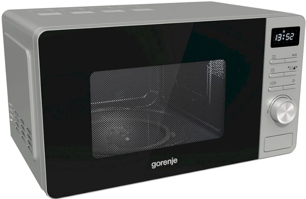 Микроволновая печь Gorenje MO20A3X (Advanced / 20 л, 800 Вт, переключатели кнопки, серебристый/черный)-0