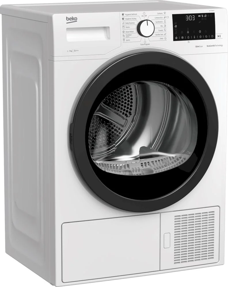 Сушильная машина с тепловым насосом Beko DF 7439 SX (52,9см / 7кг / FlexySense® / Hygienic Drying / А++)-0