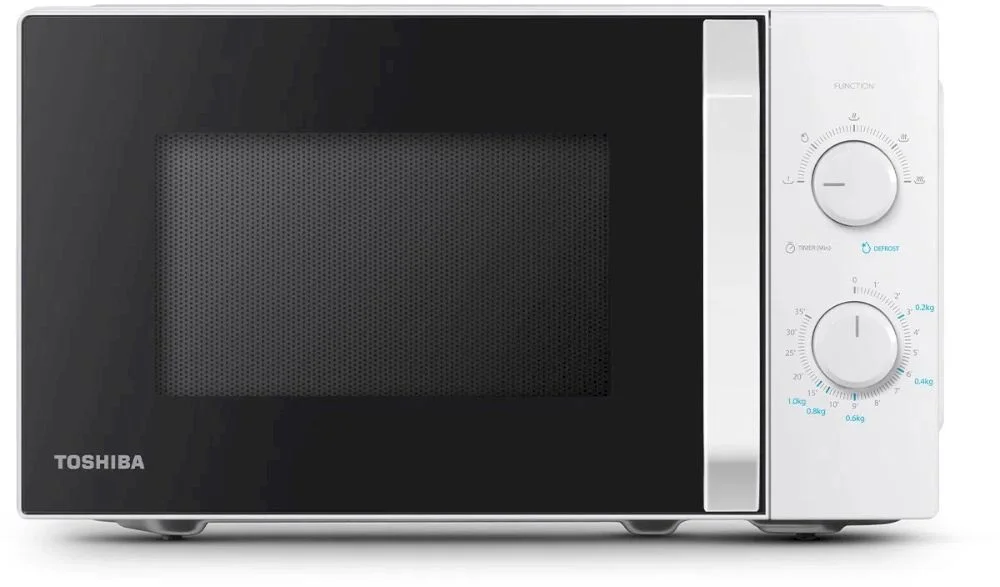 Микроволновая печь Toshiba MW2-MG20P WH (20 л, 800 Вт, Гриль 1000 Вт, переключатели поворотный механизм, белый)-0