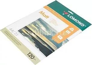 Бумага матовая A4 Lomond 120г/м2, 25лист. (0102030)-0