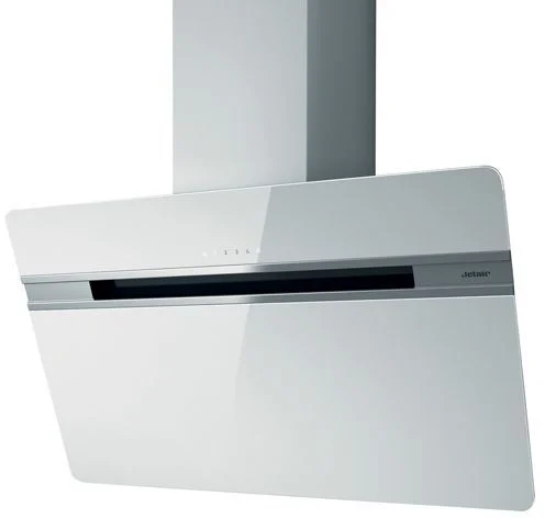 Вытяжка наклонная JET AIR VIKI WH/A/60 (1200 м³/ч / 260 Вт / LED Освещение 2 x 2.5 Вт / ширина - 59.8 см / Белое стекло)-0
