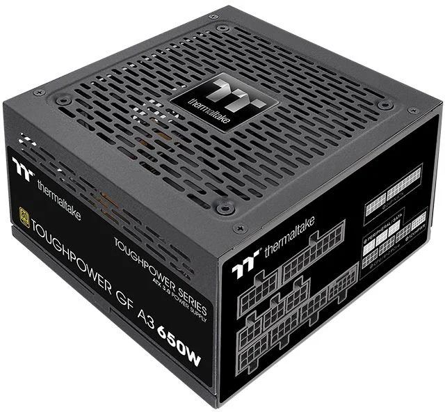 Блок питания Thermaltake 650W Toughpower GF A3 модульный (80+ Gold, 20+4 pin, 2x 4+4 pin CPU, 12VHPWR, 4x 6+2 pin PCI-E, Smart Zero Fan, 120mm Fan)-0