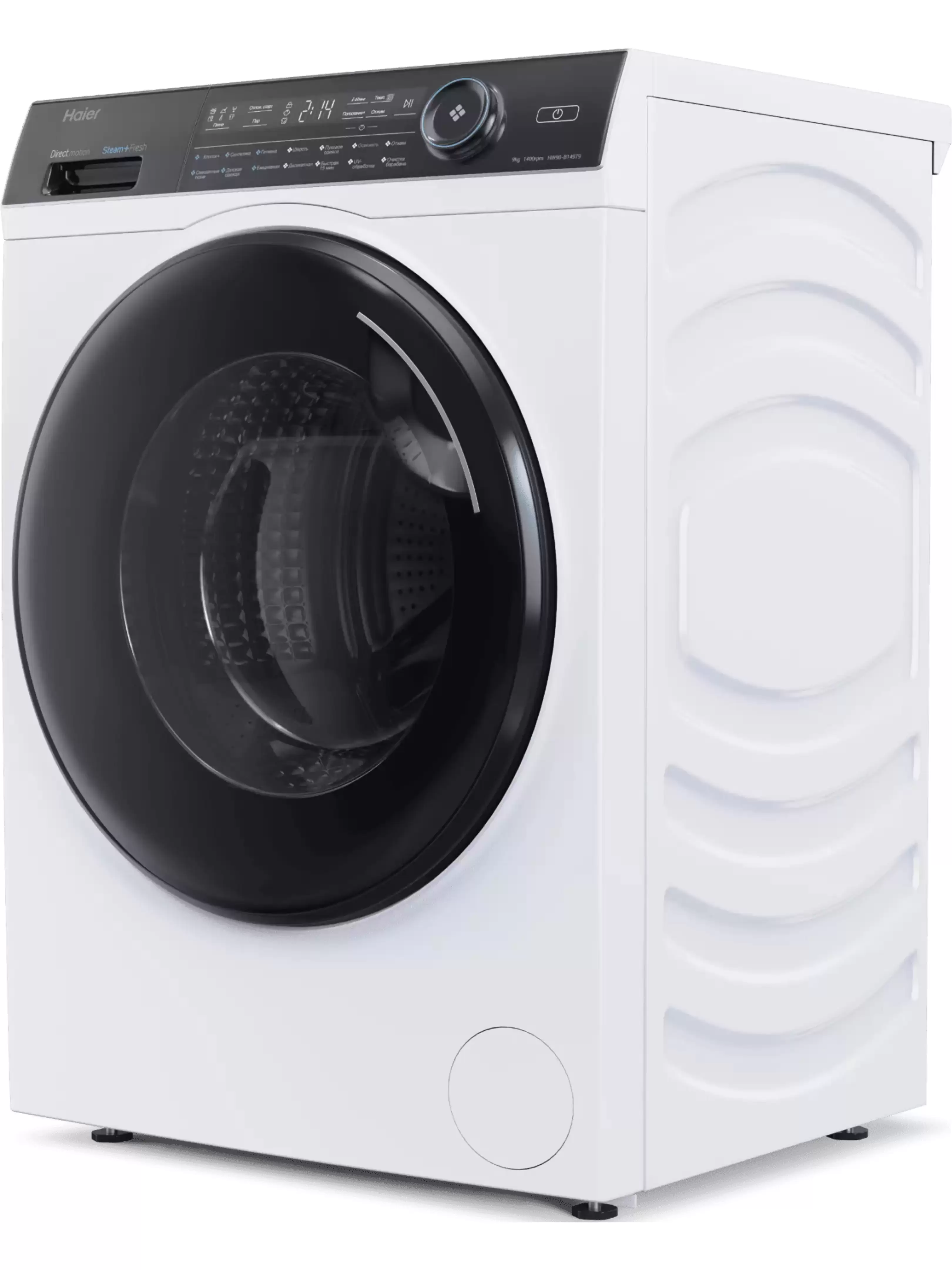 Стиральная машина Haier HW90-B14979 (58,3 см / 9кг / 1400об / пар / Direct Motion / Drum Light / Invertor / A+++)-1