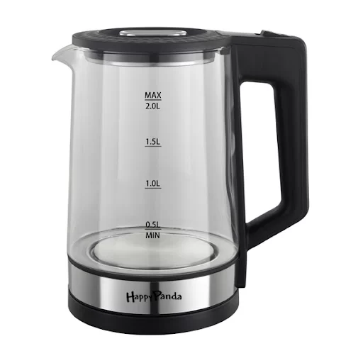 Чайник Happy Panda HP-2700BK (1800 Вт / 2 л / стекло/ черный)-0