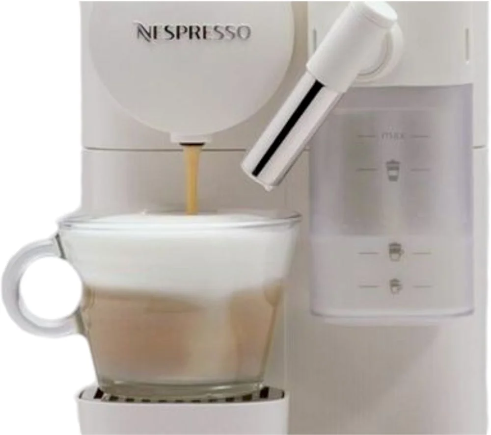 Кофемашина капсульная DeLonghi Lattissima One EN510.W (капсулы Nespresso Original / 1450 Вт / 1.0 л / автоматический капучинатор / 5 напитков)-4