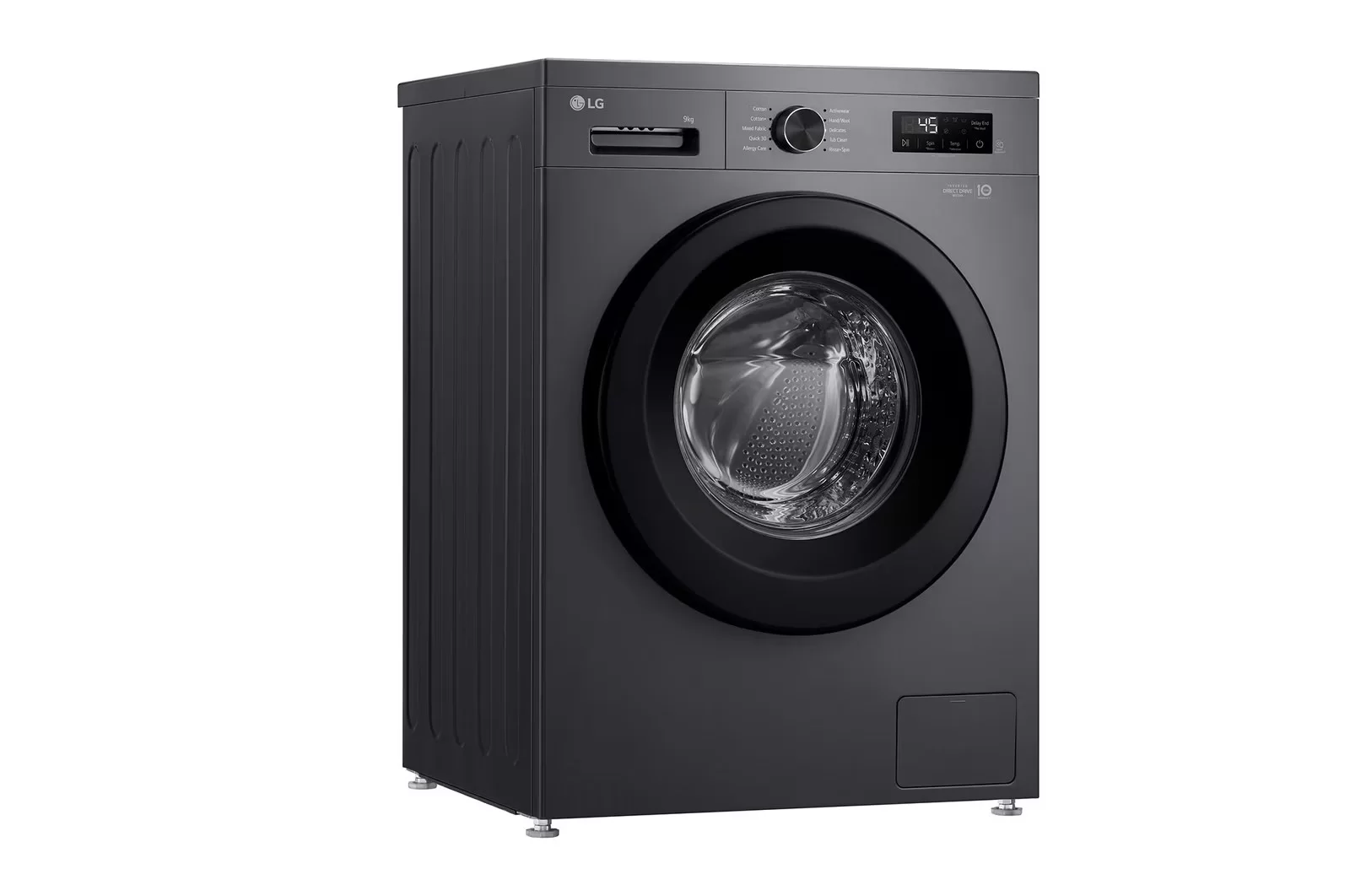 Стиральная машина LG F2Y1VYP6JP (55см / 9кг / 1200об / пар / Tub Clean / Inverter Direct Drive / A+++ / Чёрная)-0