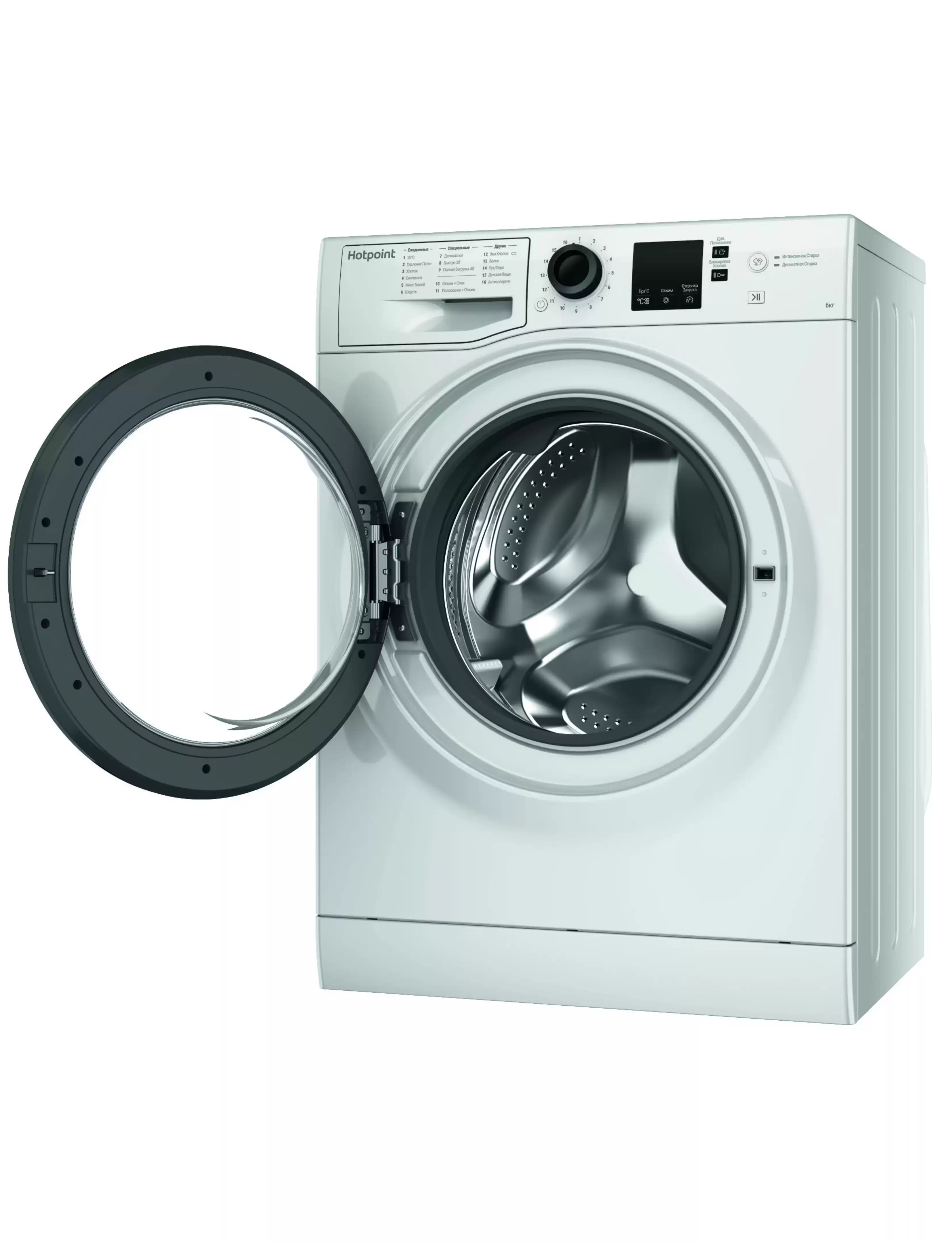 Стиральная машина Hotpoint NSS 6015 K RU (42,5см / 6кг / 1000об / пар / A)-3