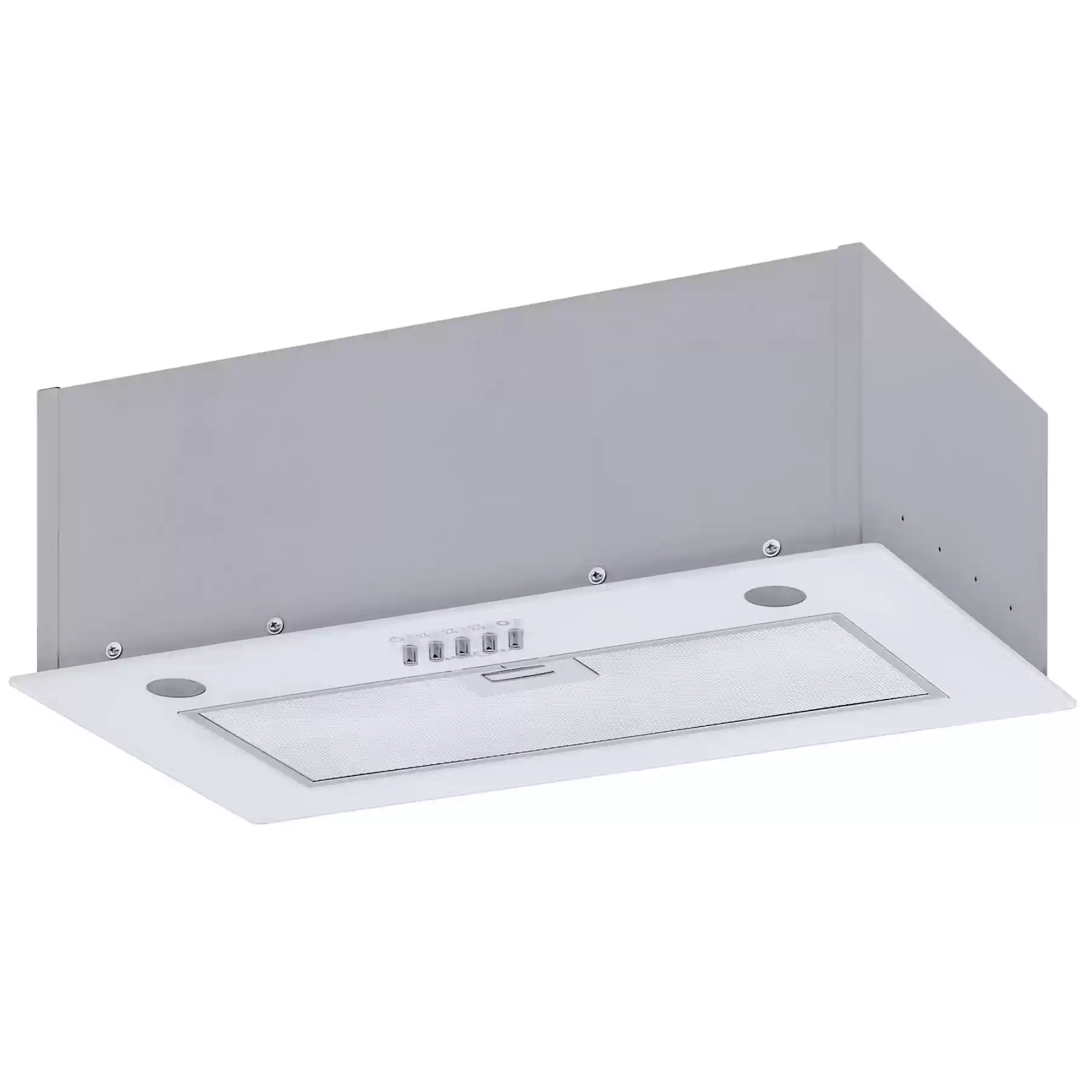 Вытяжка полновстраиваемая KRONA ARVEN 500 WHITE PB V2 (1050 м³/ч / 125 Вт / LED освещение 2x3 Вт/ ширина - 50 см / белая)-0