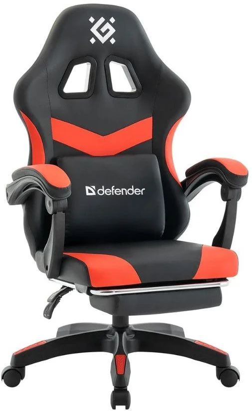 Игровое компьютерное кресло Defender Runa PRO чёрный/красный-0
